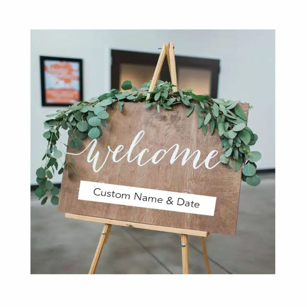 Custom Timber Welcome Sign