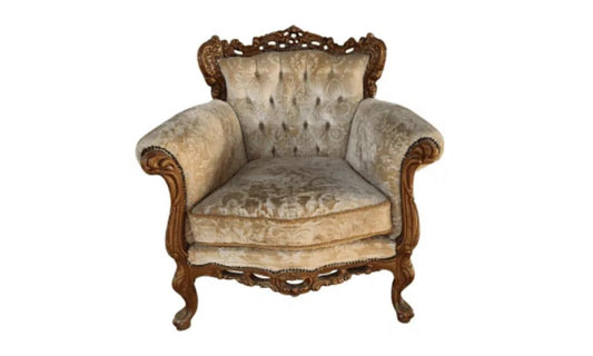 Vintage Gold Embossed Armchair
