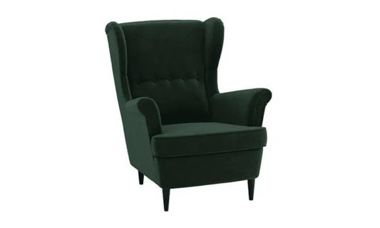 Emerald Green Wingback Chair