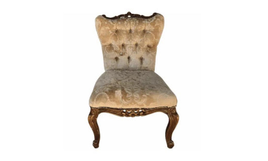 Vintage Gold Embossed Parlour Chair