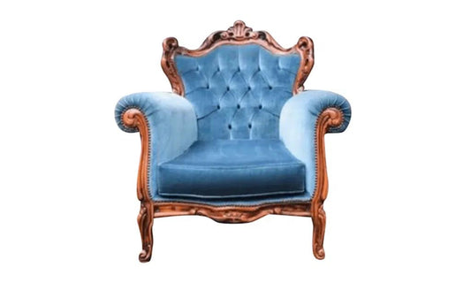 Vintage Royal Blue Armchair