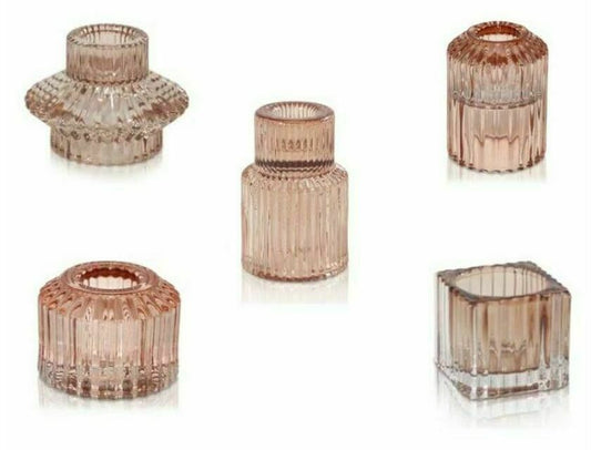 Vintage Candle Holders - Champagne Pack of 12