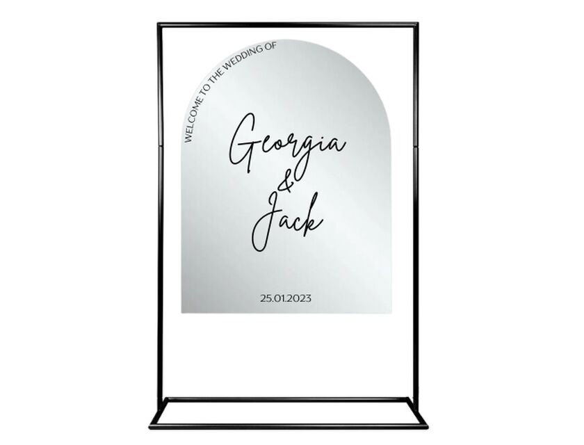 Arched Acrylic Signage 4 Colours