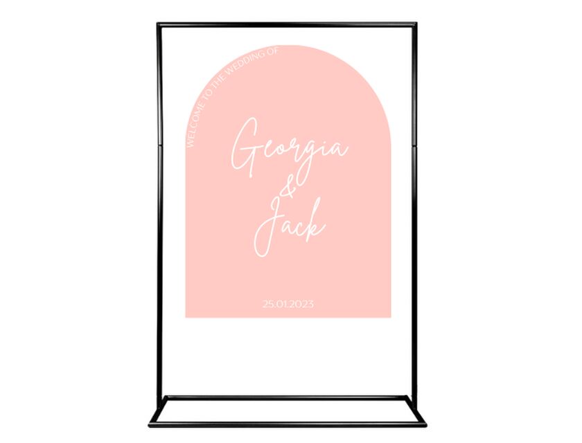 Arched Acrylic Signage 4 Colours