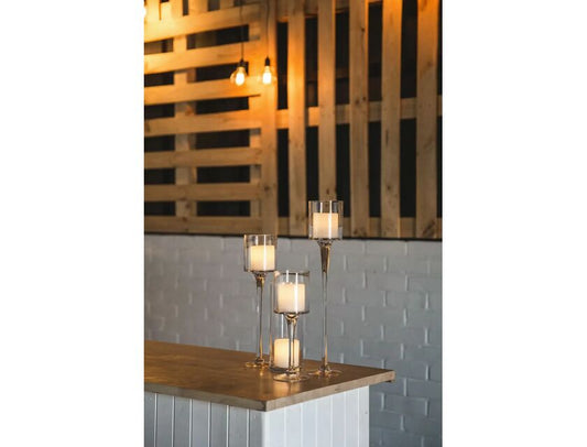 Stem Cylinder Candle Holder Set